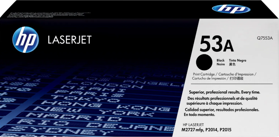 CARTUCHO DE TONER  HP Q7553A / LASERJET / NEGRO / 3000 PAG / 150GR