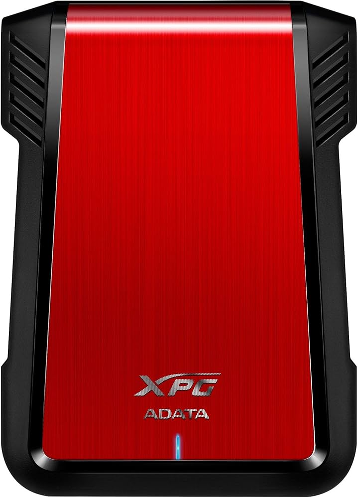 CAJA EXTERNA ADATA EX500 / USB 3.2 Gen1 / 2.5 pulgadas / Rojo