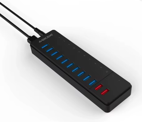 HUB USB ORICO QIC 12 PORT US / USB 3,0 / 10 PUERTOS USB / + 2 PUERTOS CARGA / +OTG