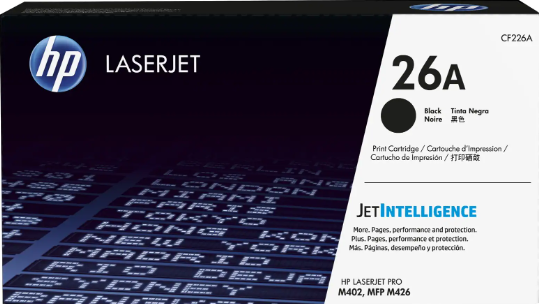 CARTUCHO DE TONER  HP CF226A / LASERJET / NEGRO / 3500 PAG / 200GR