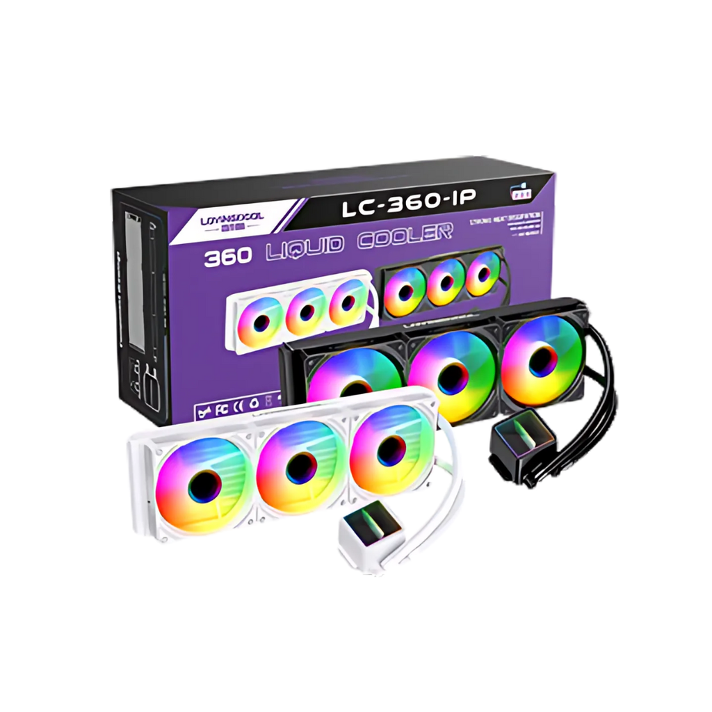 DISIPADOR LOVINGCOOL LC-B360-IP / LIQUIDA / 360MM / NEGRO / ARGB X 3 FAN