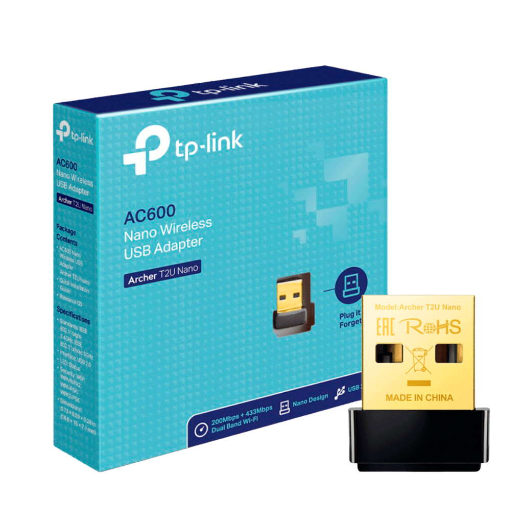 ADAPTADOR TP-LINK AC600 / ARCHER T2U / WIFI MINI / USB / NANO