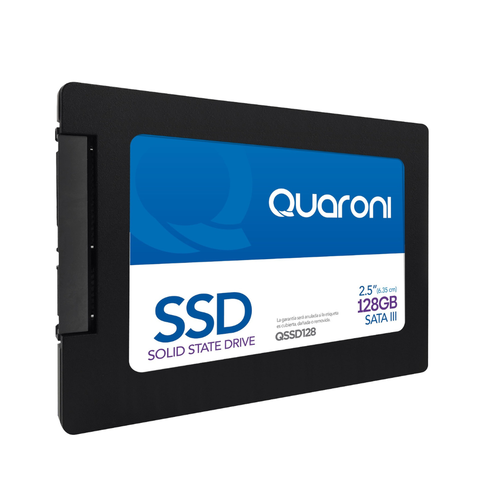 SSD QUARONI QSSD128 / 128GB / SATA3 / 2.5", 450MB/s Escritura / 530 MB/s