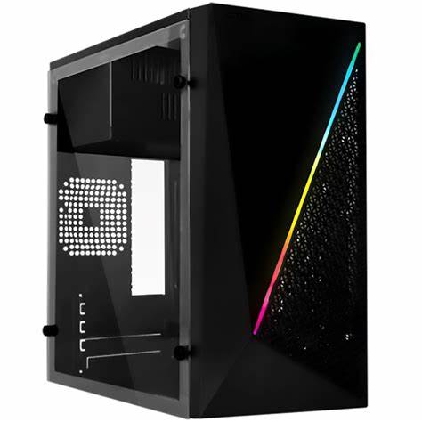 [ACTECK-KIOTO-GC460] CHASIS ACTECK KIOTO GC460 / NEGRO / USB 3 / RGB / LATERAL ACRÍLICO / MID TOWER / MINI-ATX / MICRO-ATX