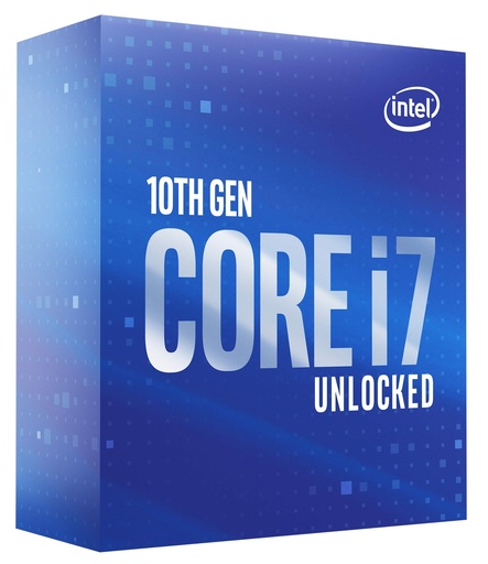 [INTEL-CORE-I7-10700K] Procesador Intel Core i7-10700K / Intel UHD / Graphics 630 / S-1200 / 3.80GHz / 16MB Caché / 10ma Generación / Comet Lake