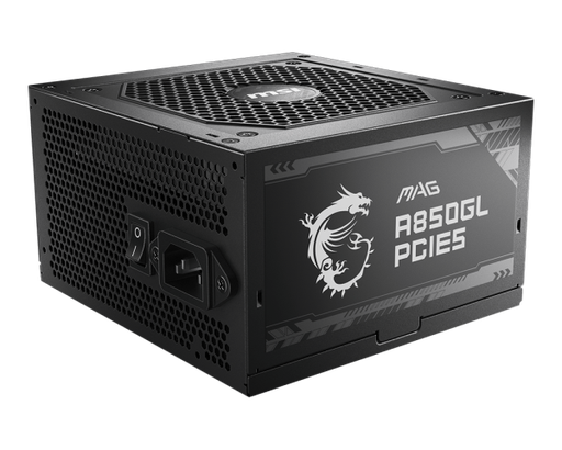 [MSI-MAG-A850GL] FUENTE DE PODER MSI MAG A850GL / 850W / PCIE 5 / ATX 3.0 / FULL MODULAR / 80 PLUS ORO / ATX PSU