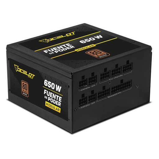 [OCELOT-GAMING-OPS650] FUENTE DE PODER OCELOT GAMING OPS650 / ATX / 650W / MODULAR / 80 PLUS BRONCE / COLOR NEGRO