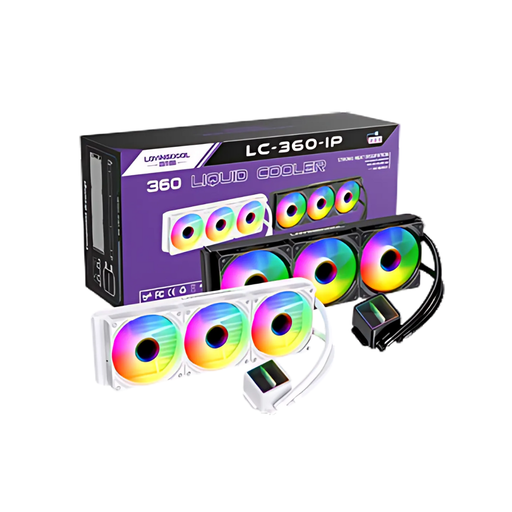 [LOVINGCOOL-LC-B360-IP] DISIPADOR LOVINGCOOL LC-B360-IP / LIQUIDA / 360MM / NEGRO / ARGB X 3 FAN