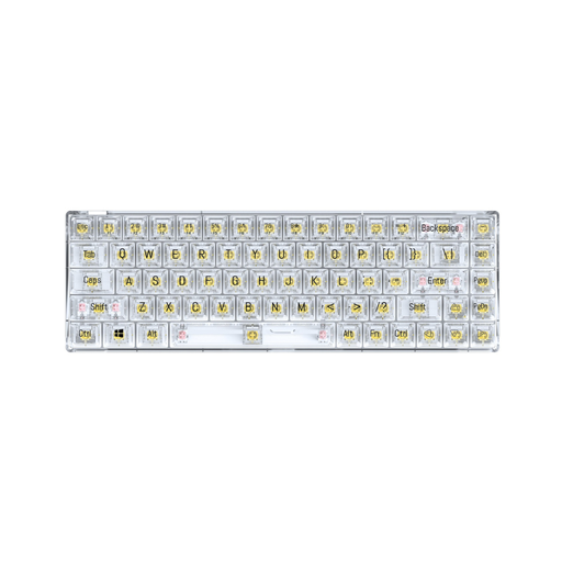 [LOVINGCOOL-T40] TECLADO LOVINGCOOL T40 / CABLE USB / MECANICO / RGB / 68 TECLAS / TRANSPARENTE