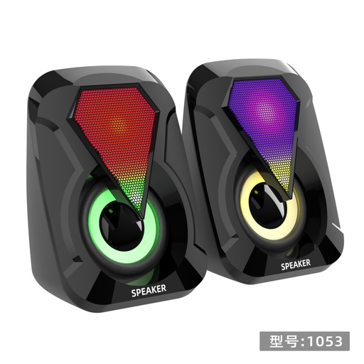 [LOVINGCOOL-LC-1053] BOCINA LOVINGCOOL lc-1053 / CABLE USB / 5 VDC / SONIDO 2.0 / NEGRO