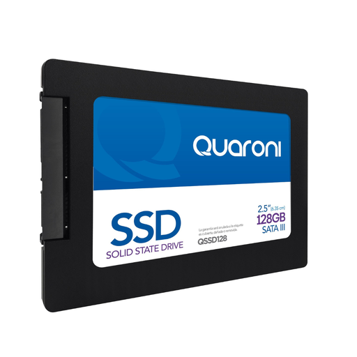 [QUARONI-QSSD128] SSD QUARONI QSSD128 / 128GB / SATA3 / 2.5", 450MB/s Escritura / 530 MB/s