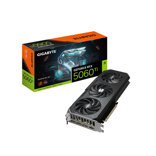 [GIGABYTE-GV-N506TGAMING-OC-8GD] TARJETA DE VIDEO GIGABYTE GV-N506TGAMING OC-8GD / RTX 5060 TI / GDDR7 8GB / PCIE 5.0 / DP 2.1 / HDMI 2.1