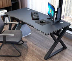 [QVAWARE-140HS] MESA DE ESCRITORIO PARA OFICINA NEGRA 140HS