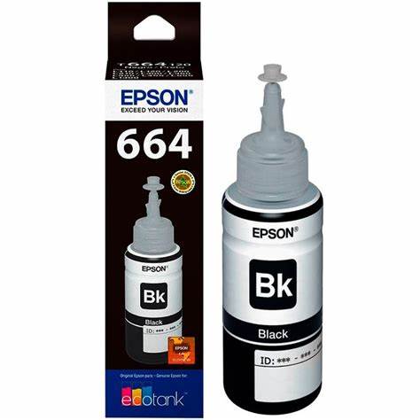[EPSON-664-DYE-B70M] TINTA EPSON 664 / 70ML / NEGRO / DYE