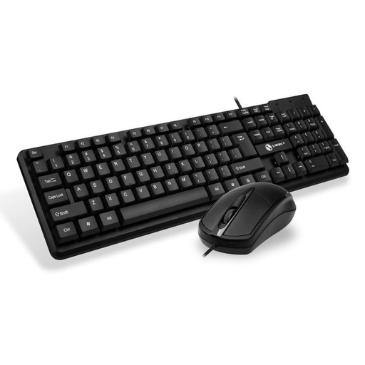 [LOVINGCOOL-T15] KIT TECLADO Y MOUSE LOVINGCOOL T15 / CABLE USB / NEGRO