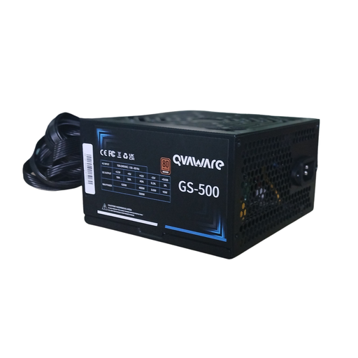 [QVAWARE-LC GS-500] FUENTE DE PODER QVAWARE LC GS-500 / ATX-500W / 80+ BRONCE